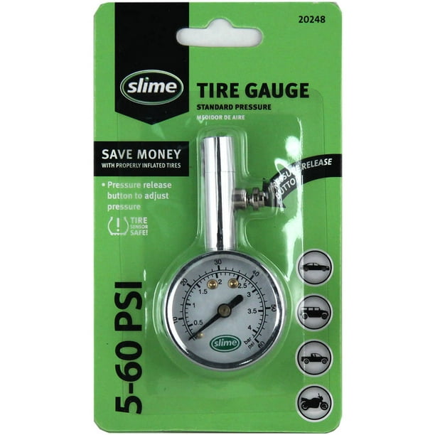 10-50 PSI  NEW Slime Tire Gauge 20171 PINK 